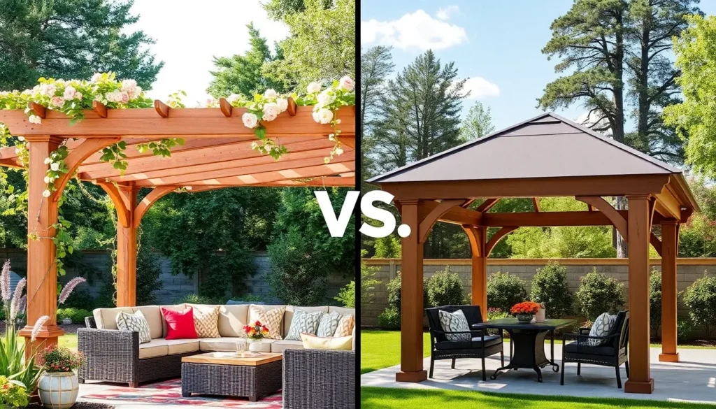 13 Pergola vs Gazebo Ideas (Side-by-Side Inspiration)