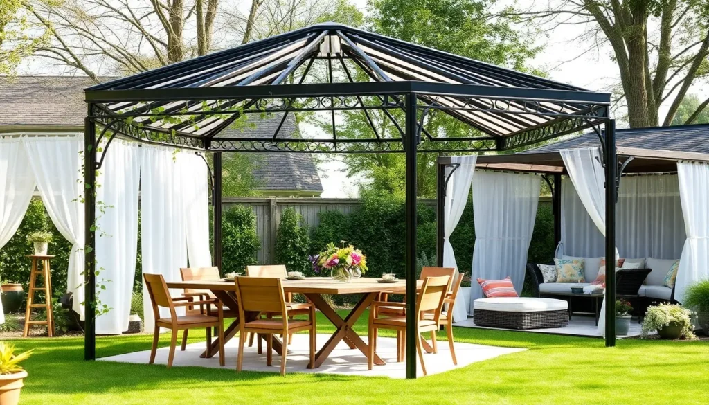 10 DIY Metal Gazebo Frame Ideas