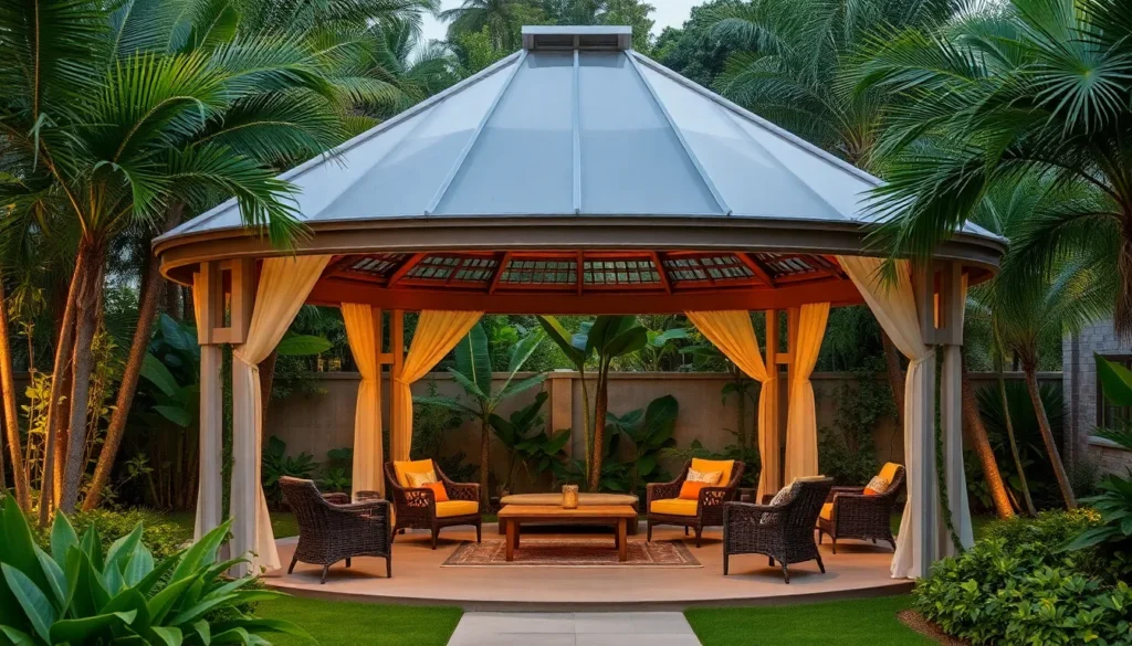9 Covered Gazebo Designs That Survive Monsoons