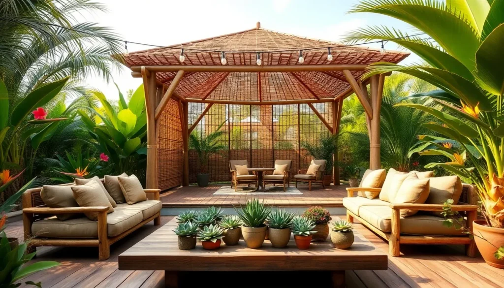8 Bamboo Gazebo Inspiration Ideas