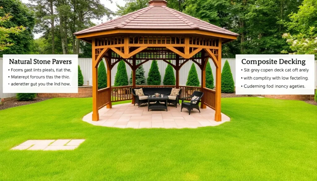6 Gazebo Flooring Options with Pros and Cons