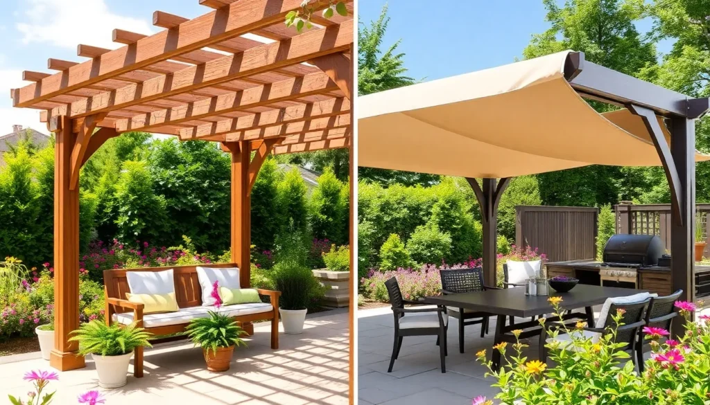 6 Beautiful Pergola Roof Options for Summer