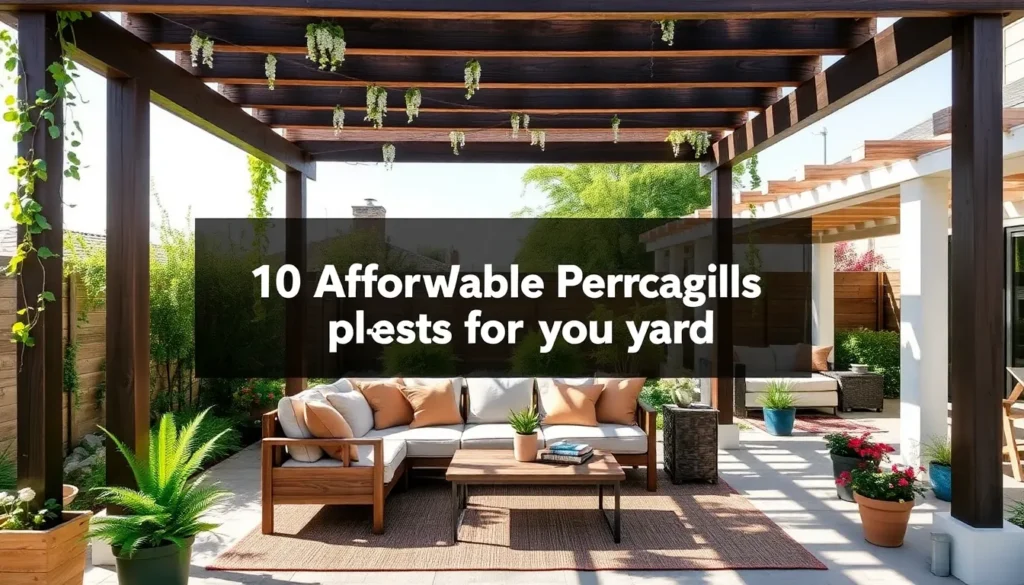 10 Affordable Pergola Projects for Your Yard