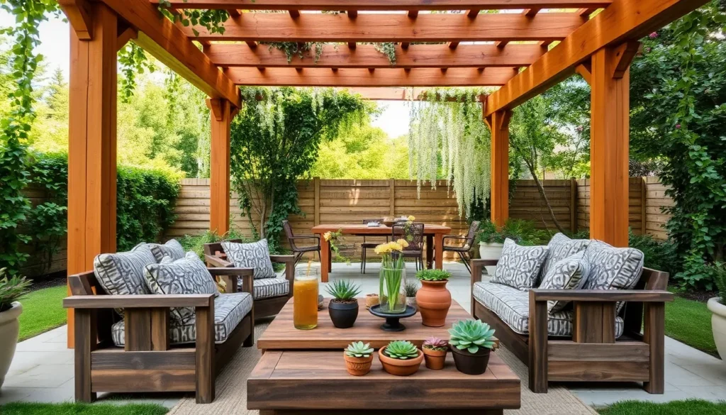 13 Rustic Pergola Ideas for a Cozy Backyard