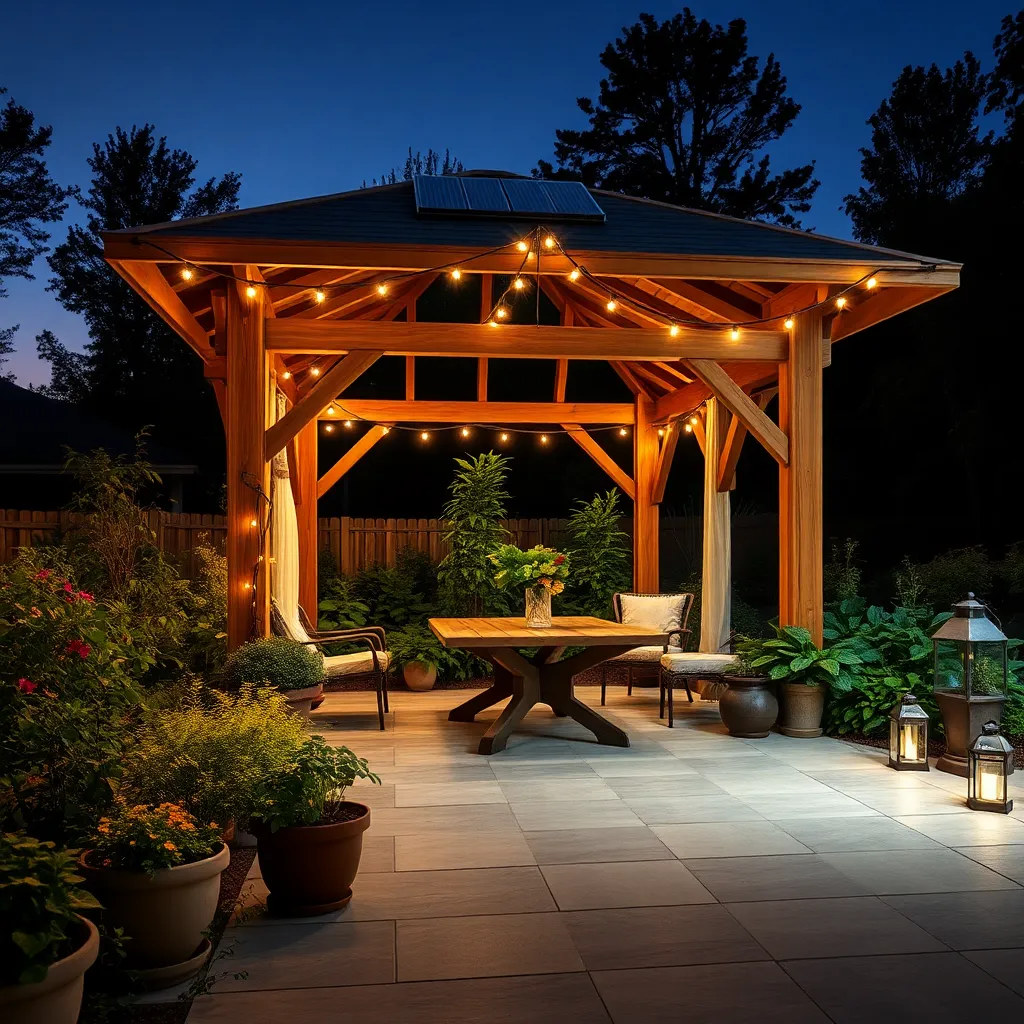 Enhance with Solar-Powered Lighting