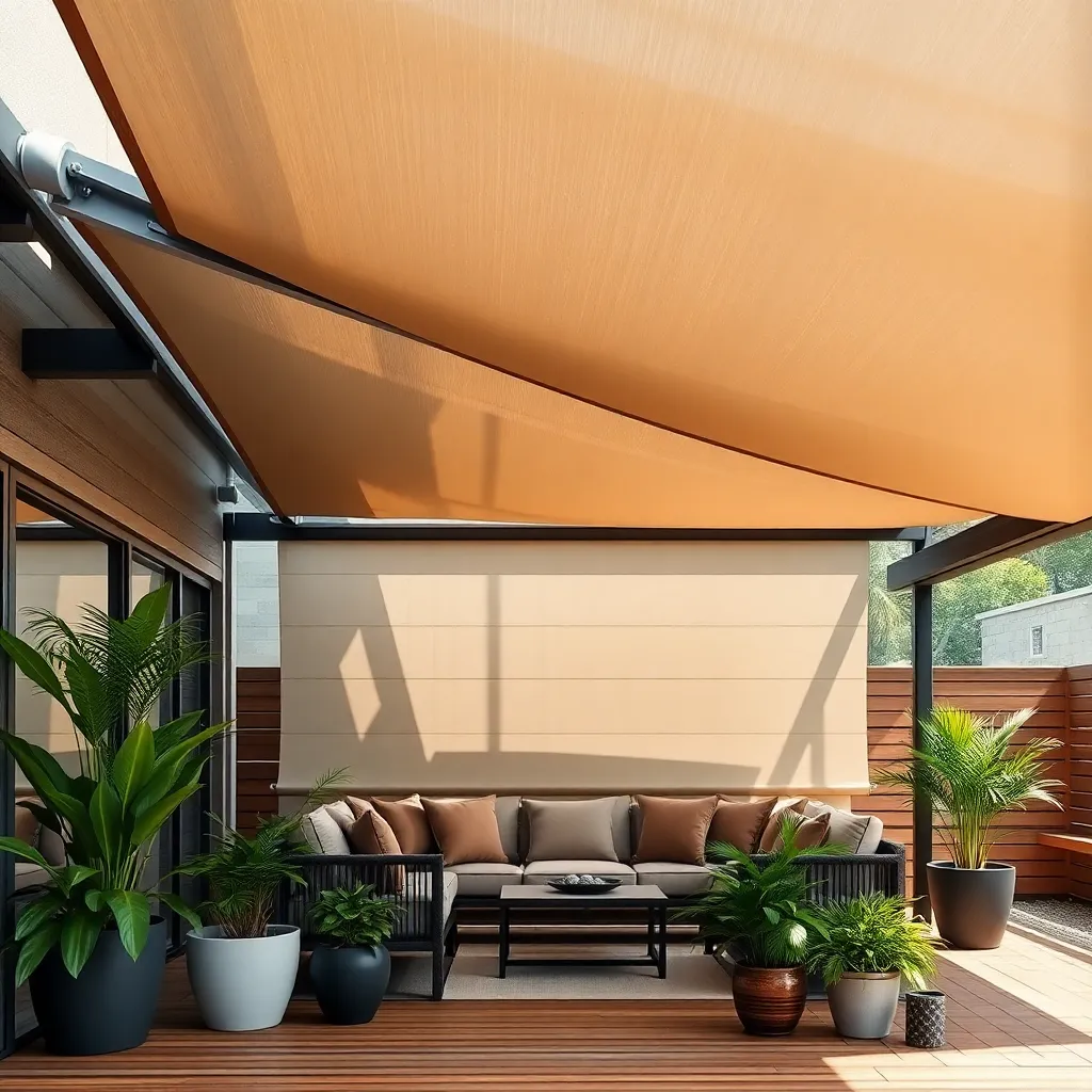Modern Retractable Canopy (Adjustable Shade)