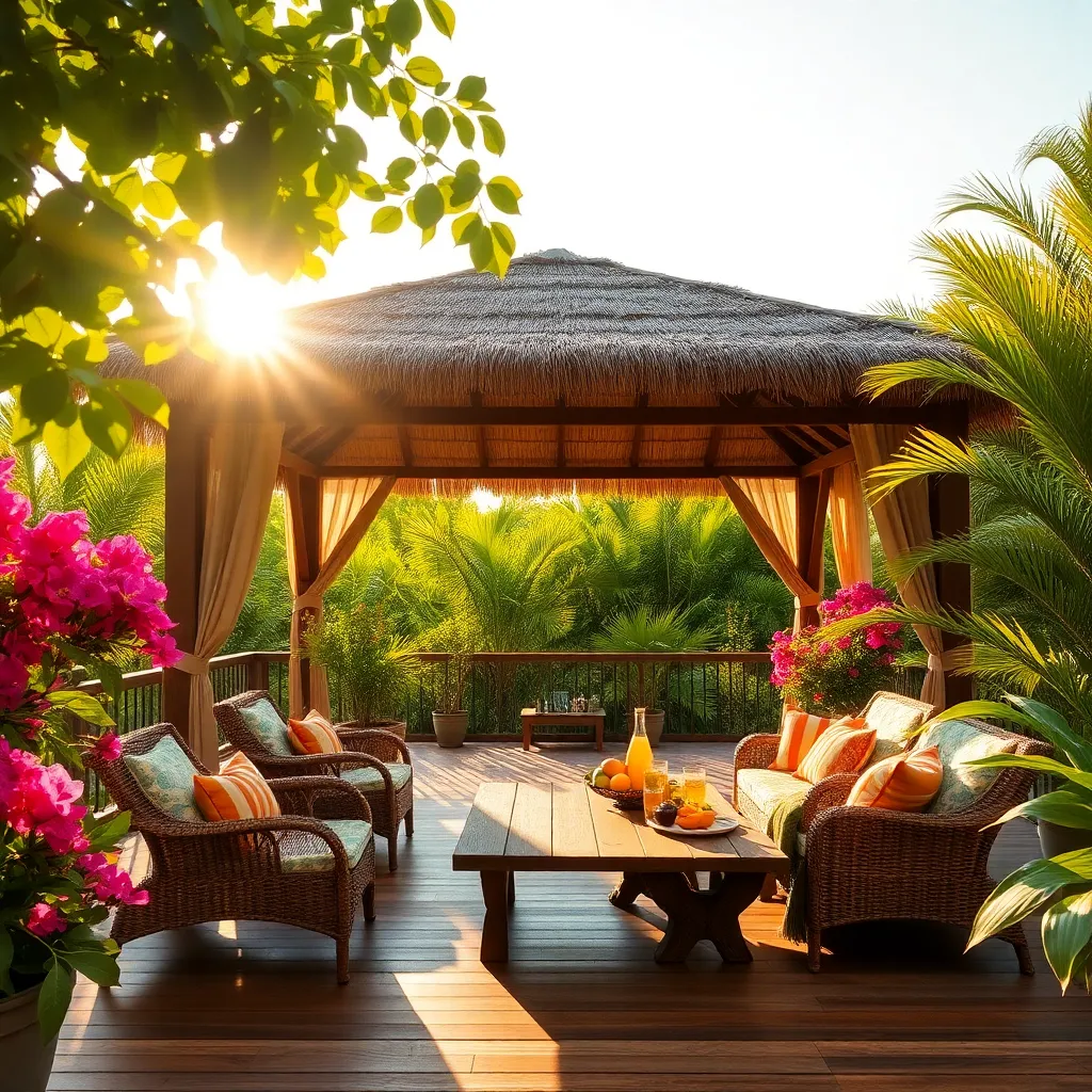 Tropical Vibes with Thatch Roofing