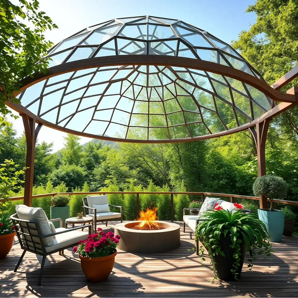 Geodesic Dome Gazebo (Futuristic Shape)