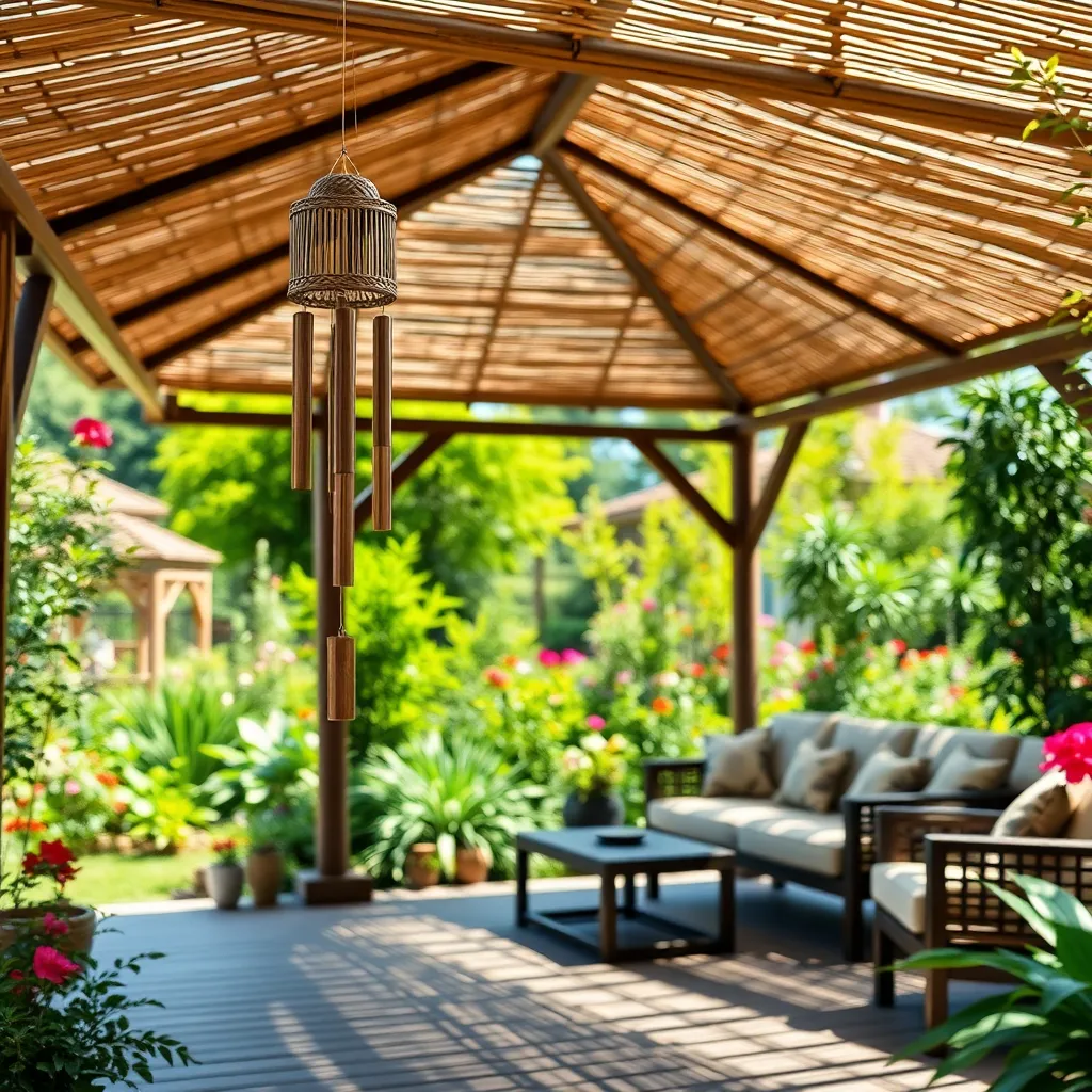 Enhance with Bamboo Wind Chimes