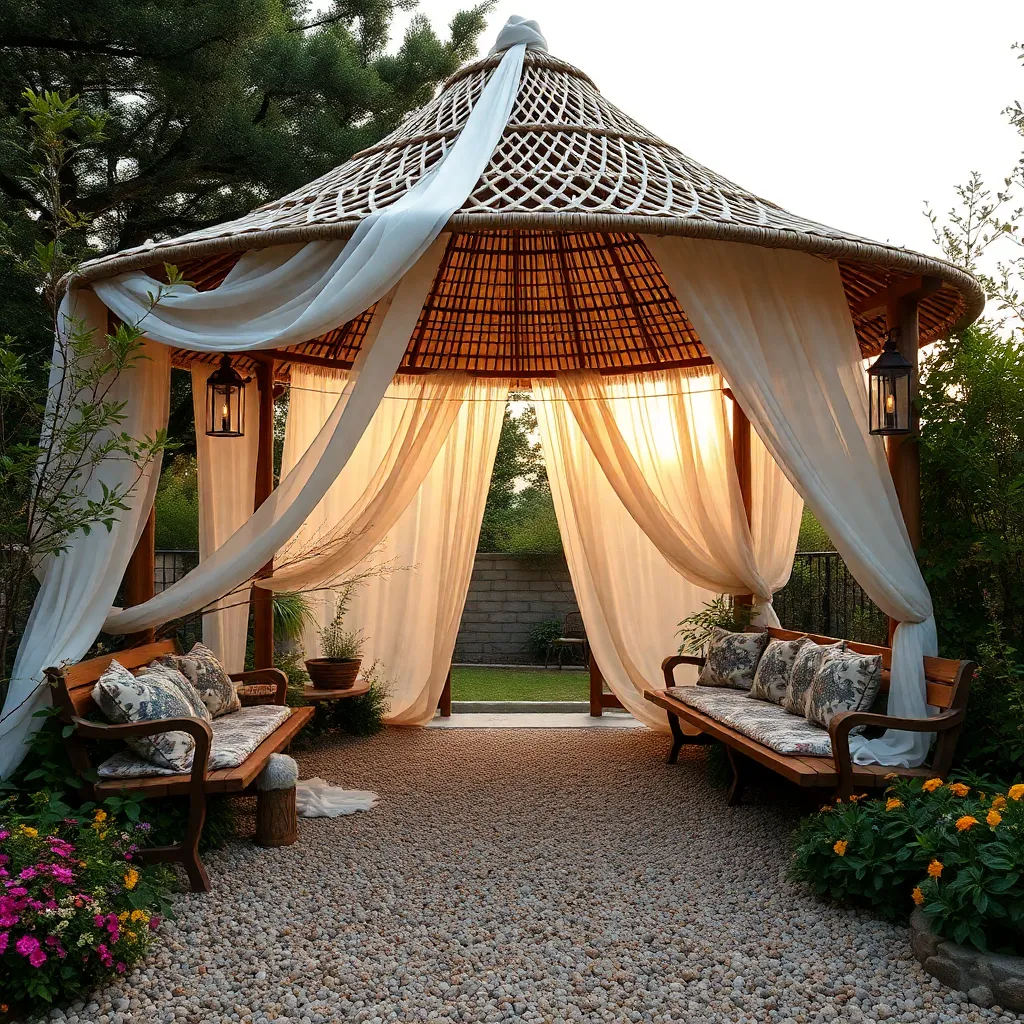Bohemian Canopy Gazebo Touches