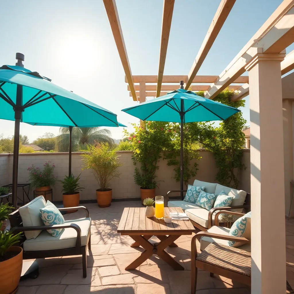 Position Freestanding Umbrellas Strategically