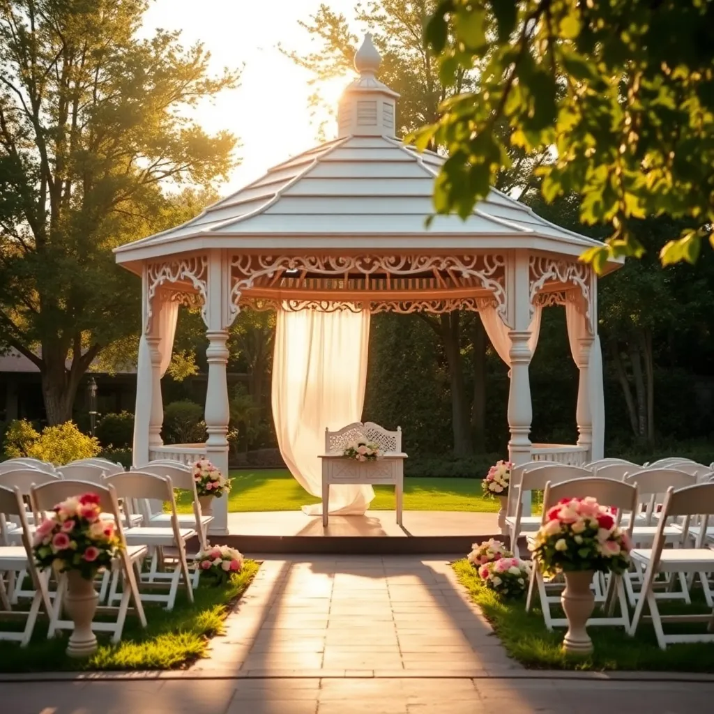 Classic White Gazebo Elegance