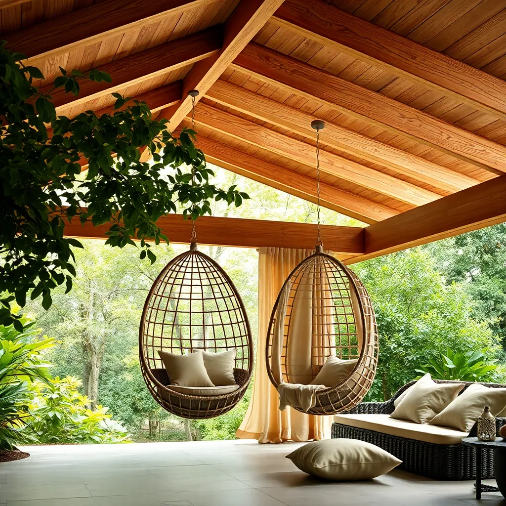 Install Hanging Egg Chairs