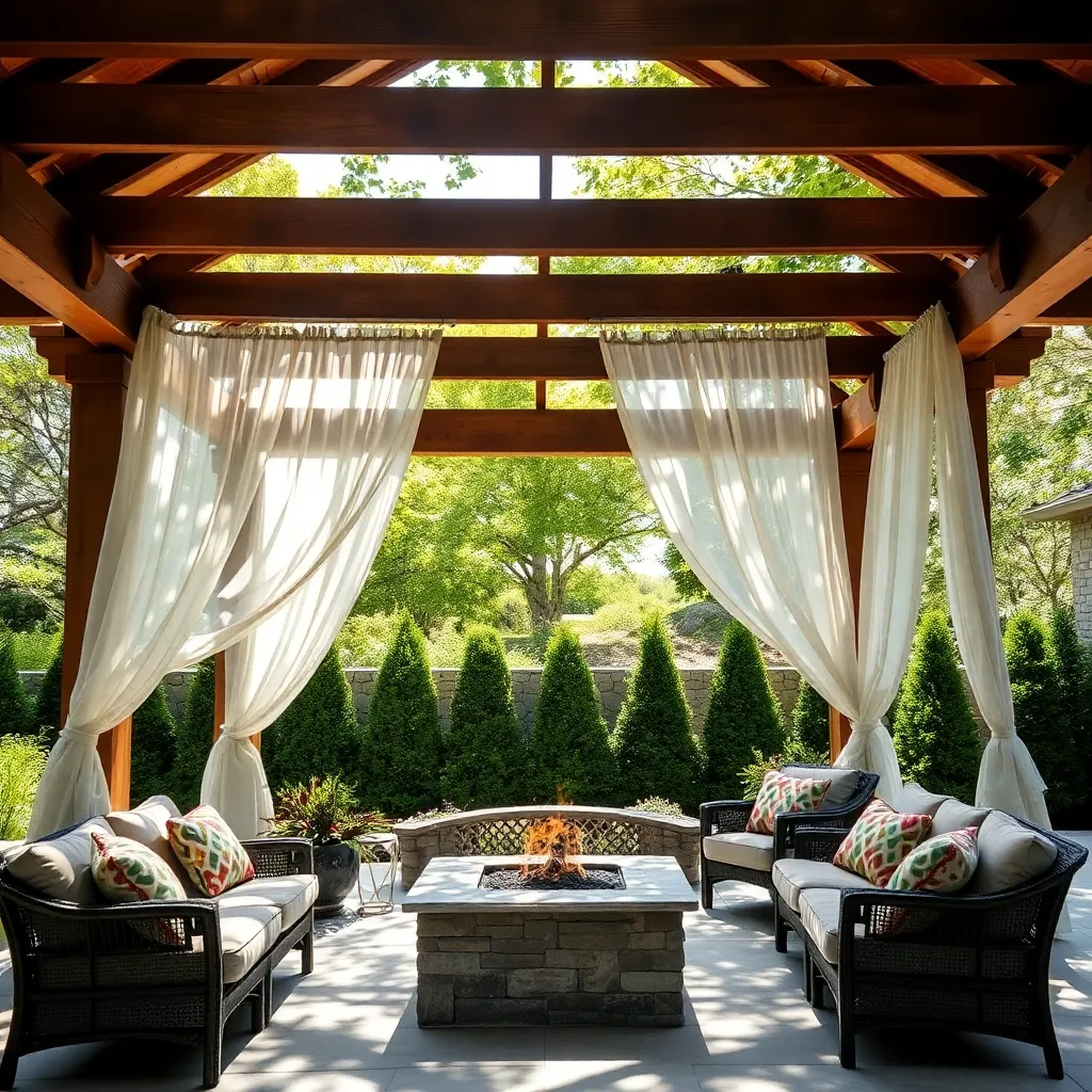 Hang Outdoor Curtains for Privacy
