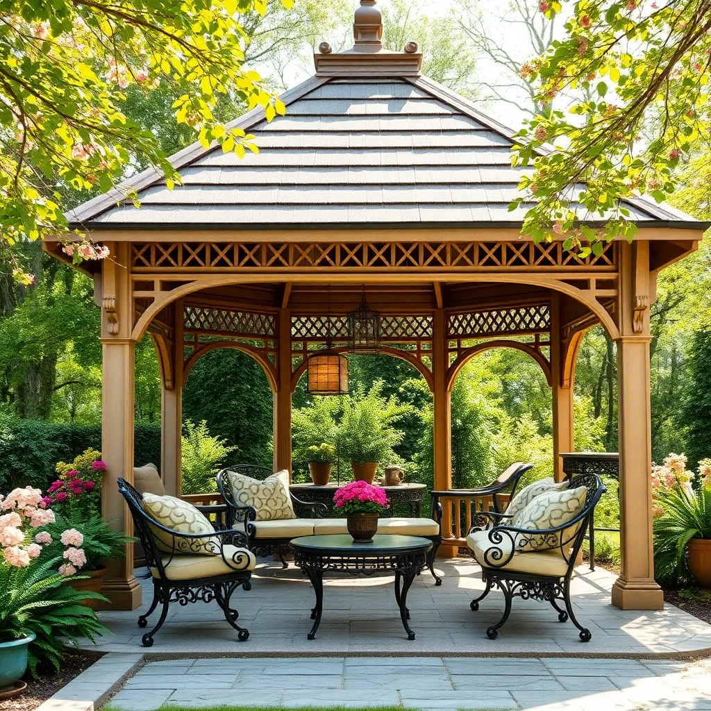 Victorian-Inspired Gazebo (Ornate Trim Details)