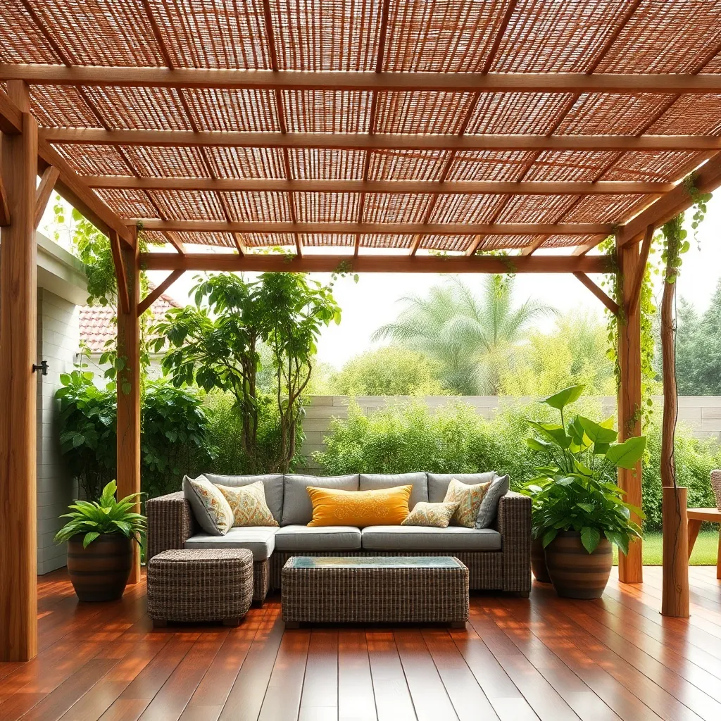 Eco-Friendly Pergola (Bamboo Structure)