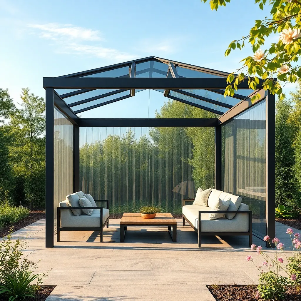 Sleek Metal Gazebo Options