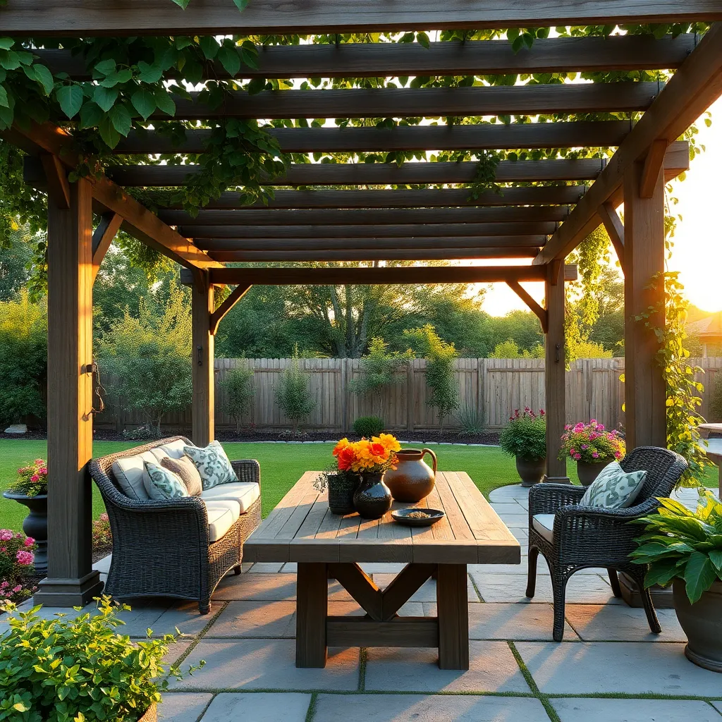 Rustic Charm Pergola (Reclaimed Barn Wood)