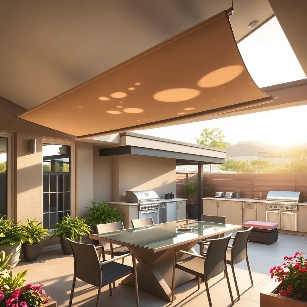 Install Slide-Away Fabric Awnings