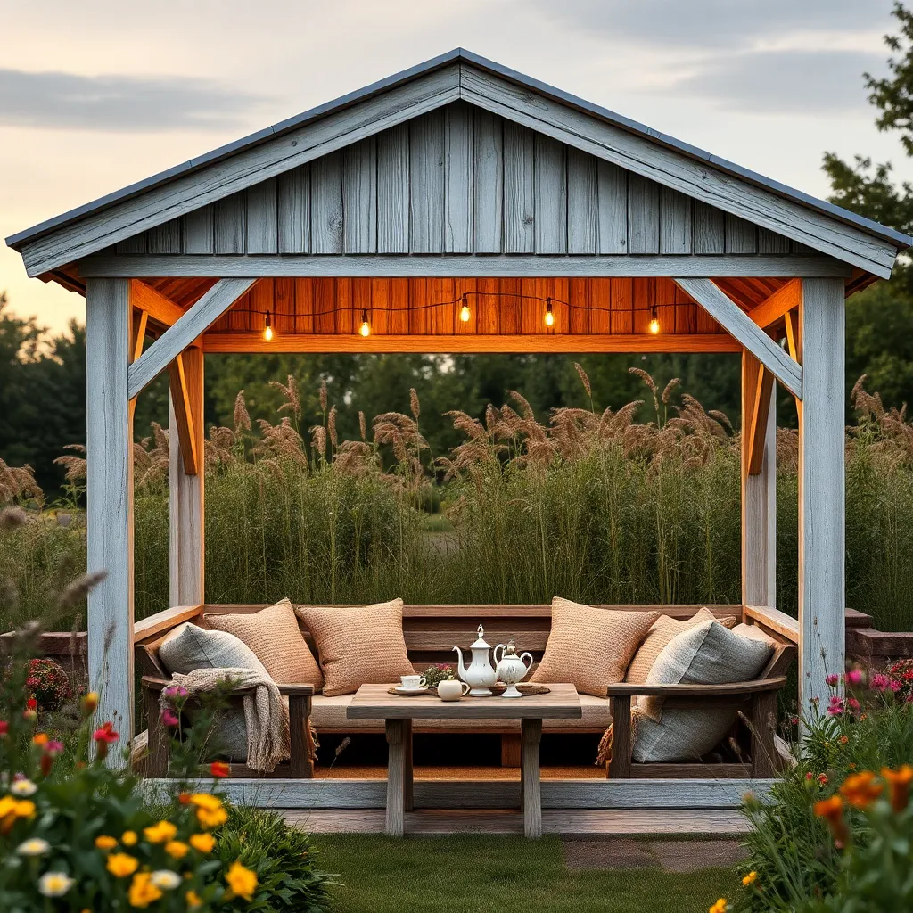 Cozy Country Chic Gazebo Design