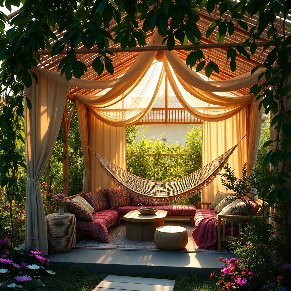 Bohemian Bamboo Gazebo (Eco-Friendly Material)