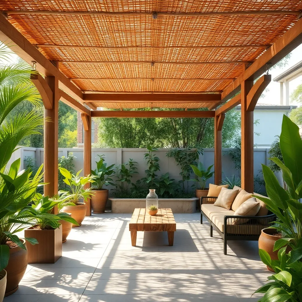 Utilize Bamboo or Reed Roof