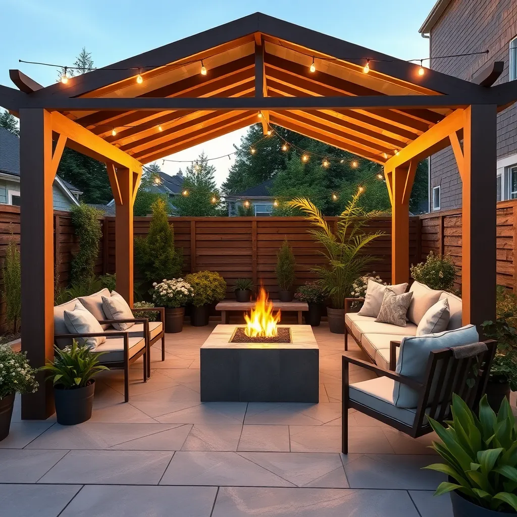 Incorporate a Compact Fire Pit
