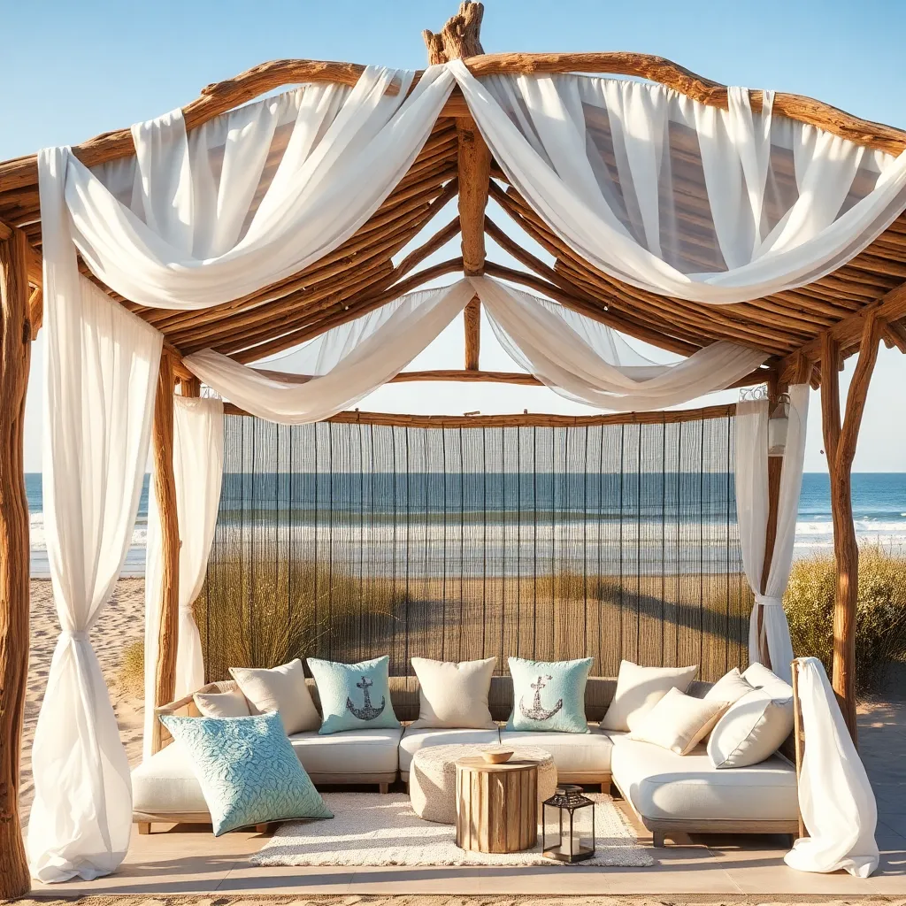 Coastal Driftwood Gazebo (Beachy Vibes)