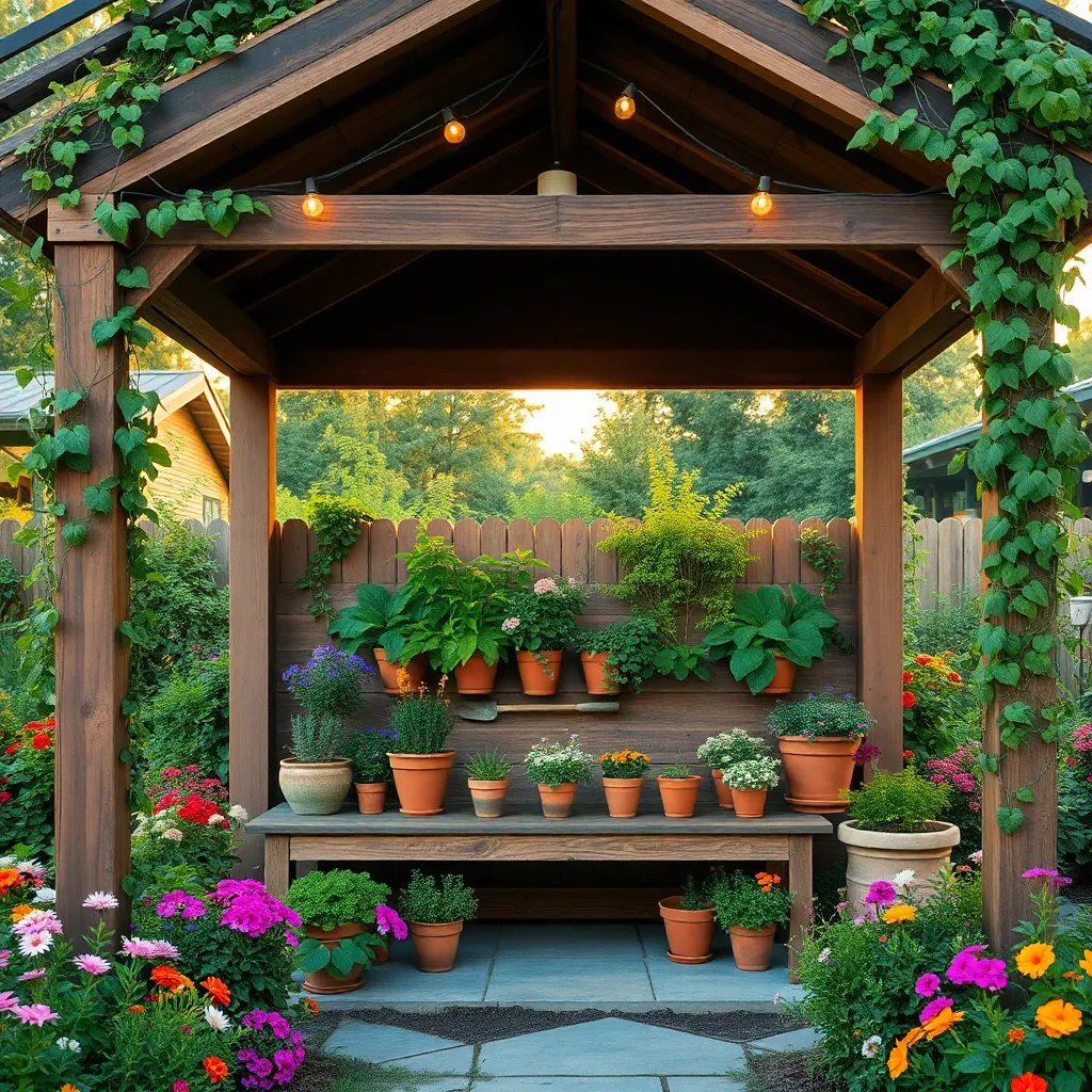 Integrate a Potting Bench Area