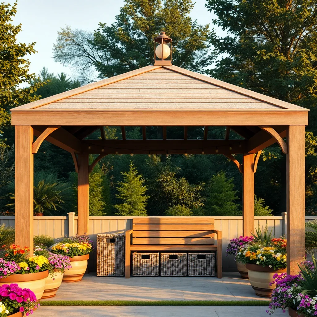 Utilize Under-Gazebo Storage Solutions