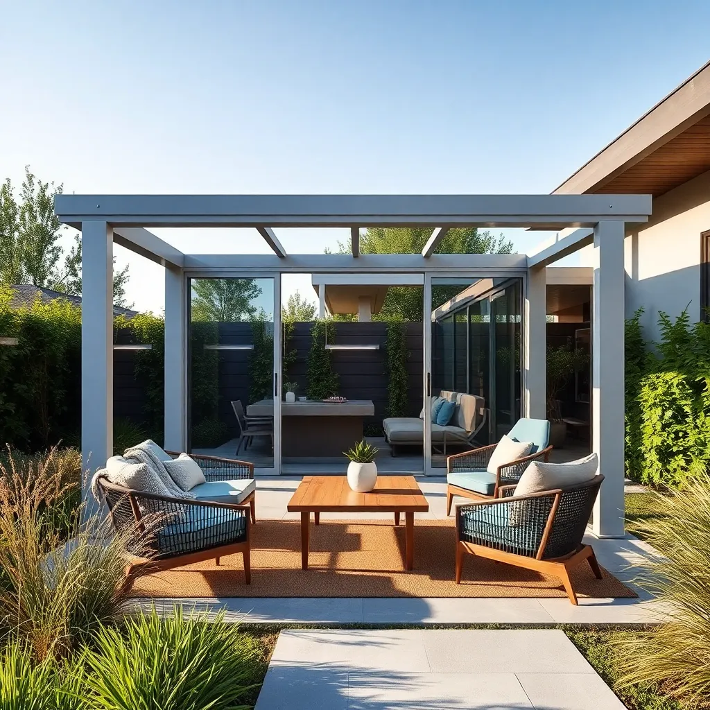 Minimalist Aluminum Frame (Open-Air Feel)