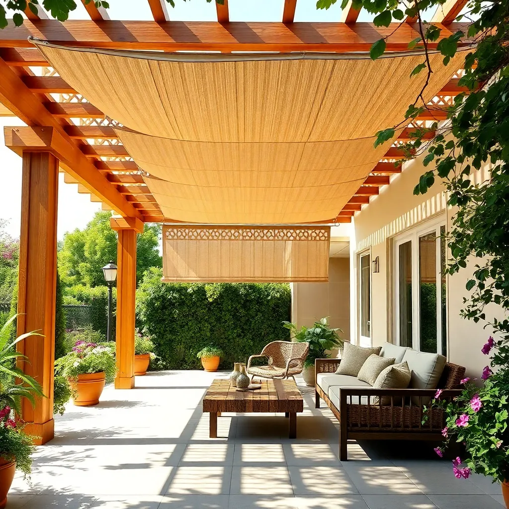 Install Overhead Shade Pergola Panels