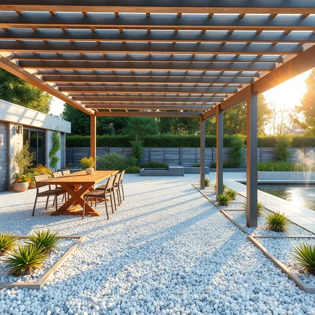 Define Edges with Decorative Gravel