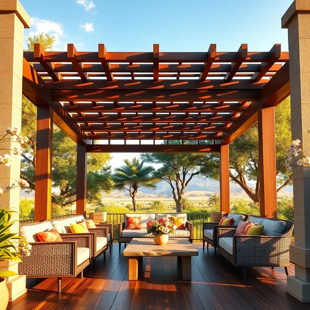 Combining Pergolas with Outdoor Furniture