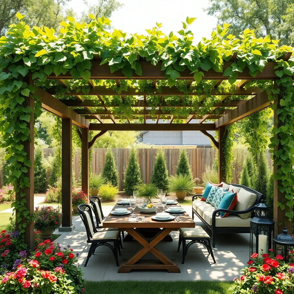 Add Climbing Vines for Shade