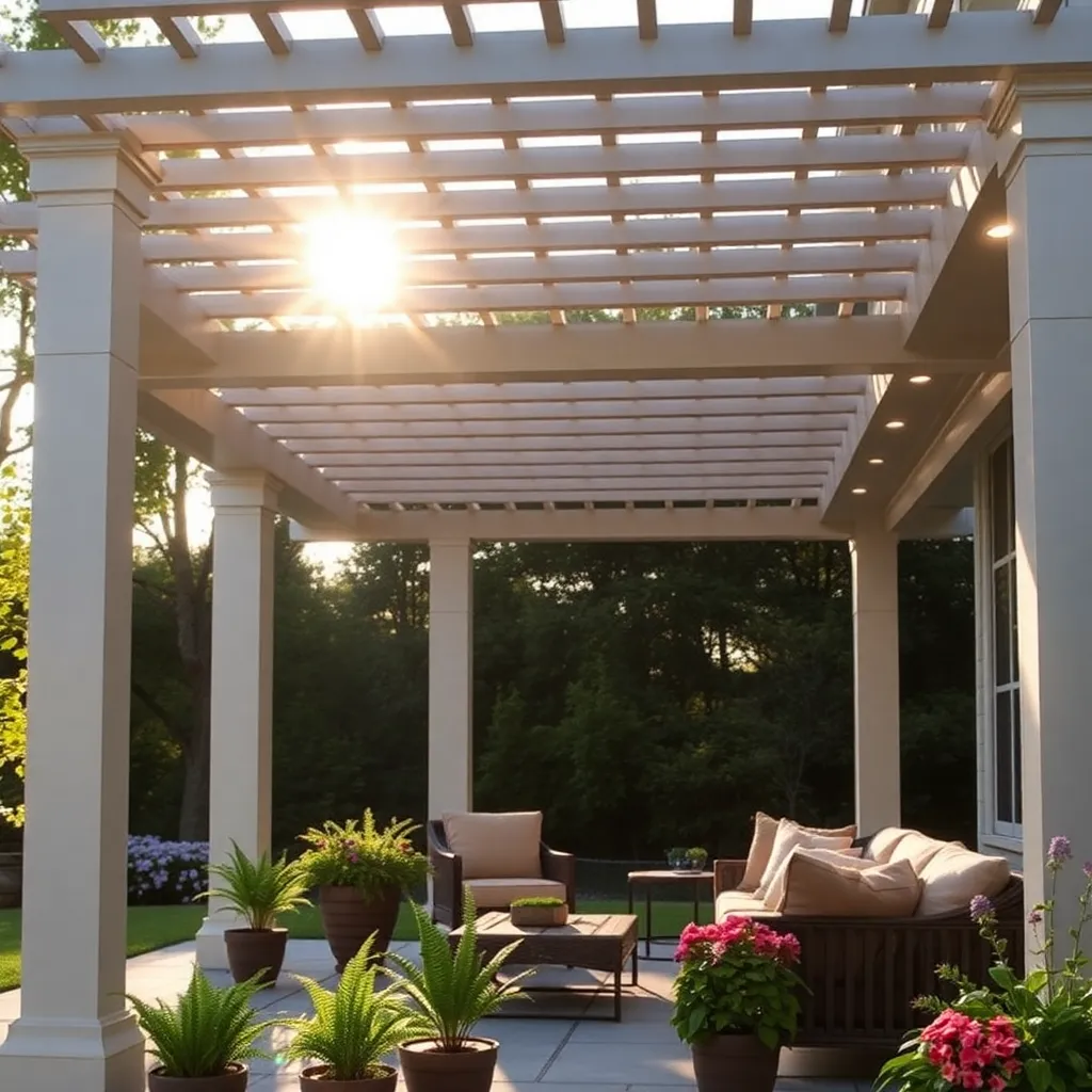 Garden Sanctuary Pergola (Fiberglass Composite)