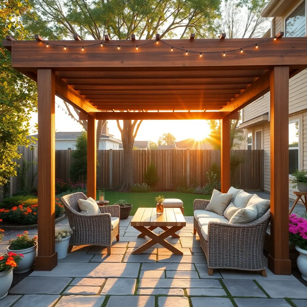 Simple Wood Pergola Design