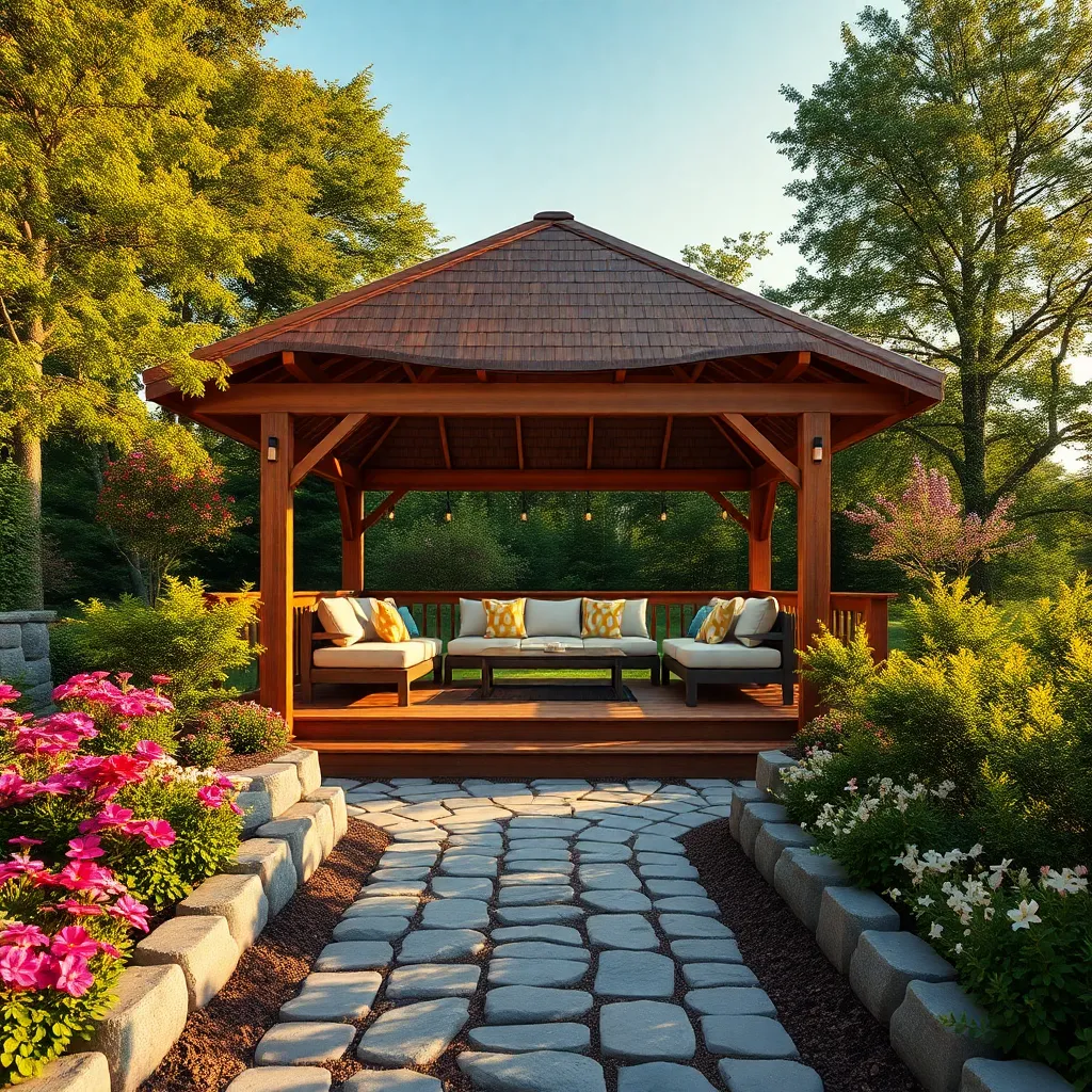 Blending Gazebos with Garden Landscapes