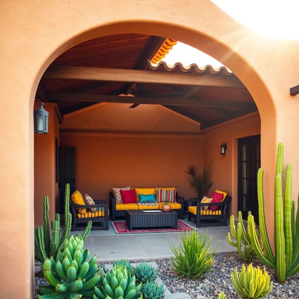 Southwestern Siesta Spot (Adobe & Cacti)