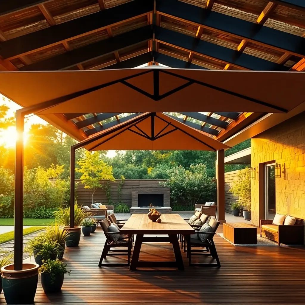 Enhance Space with Cantilevered Umbrellas