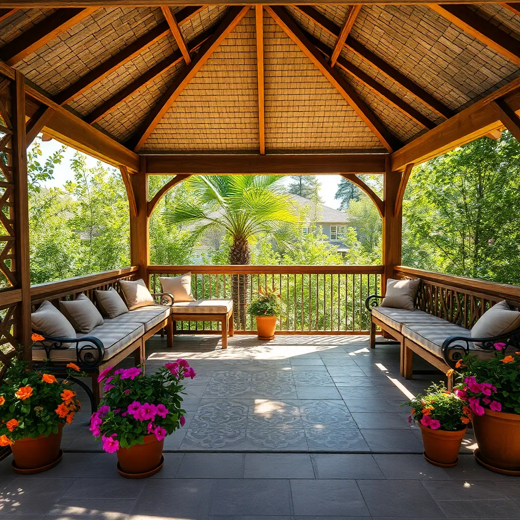 Gazebos with Integrated Seating