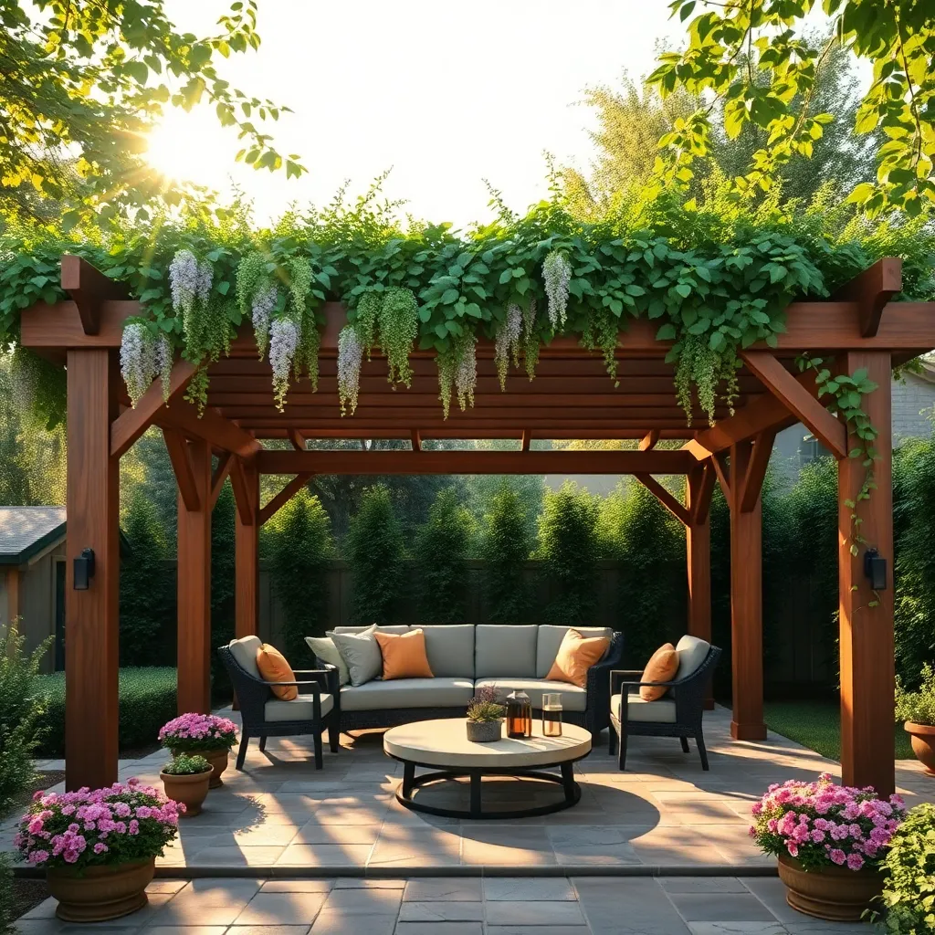 Add Pergolas With Climbing Plants