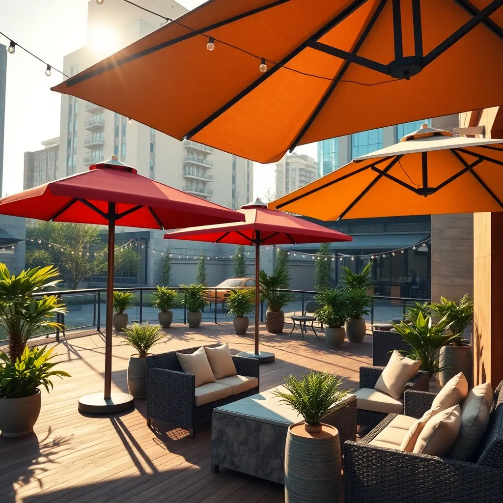 Compact Umbrella Shelters with Flair