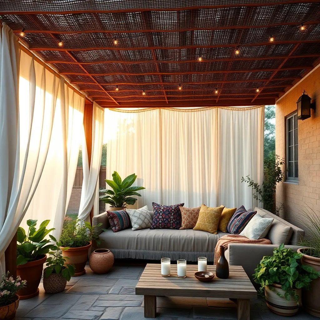 Layer with Textured Throw Pillows