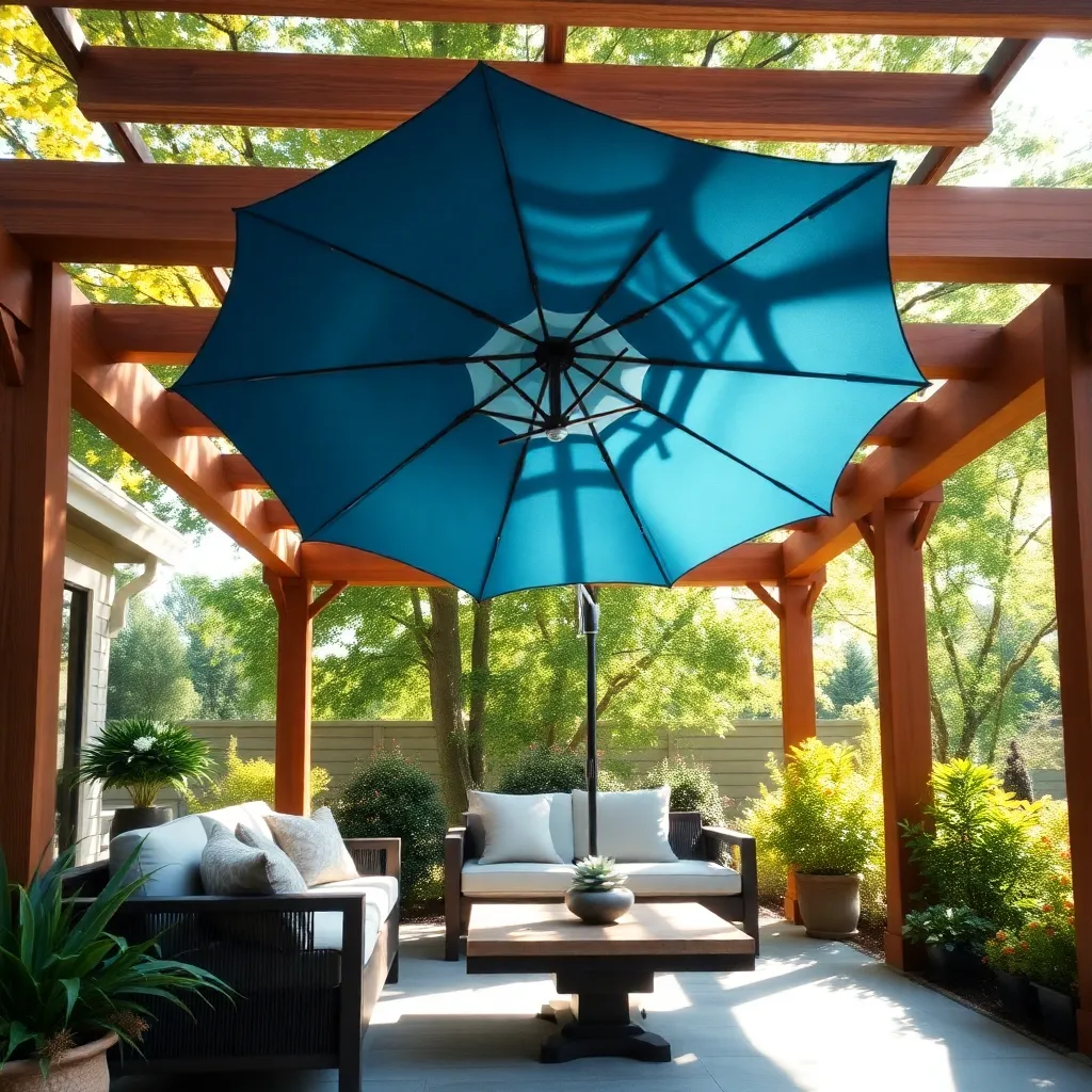 Integrate a Stylish Shade Umbrella