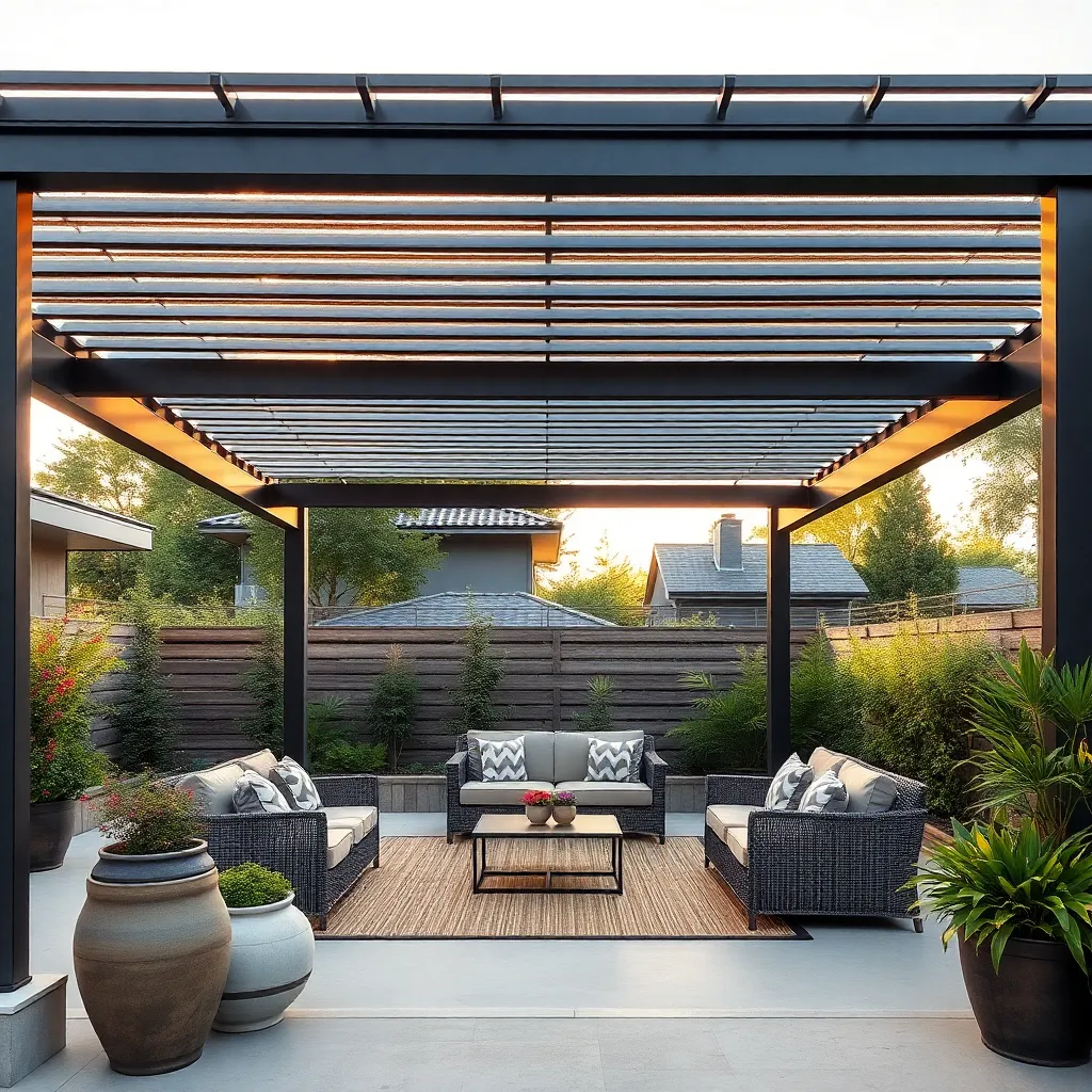 Industrial Chic Pergola (Galvanized Steel)