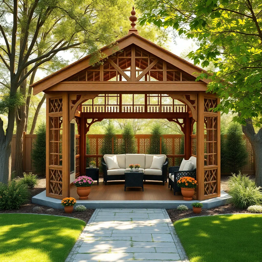 Elegance with Classic Wooden Gazebos