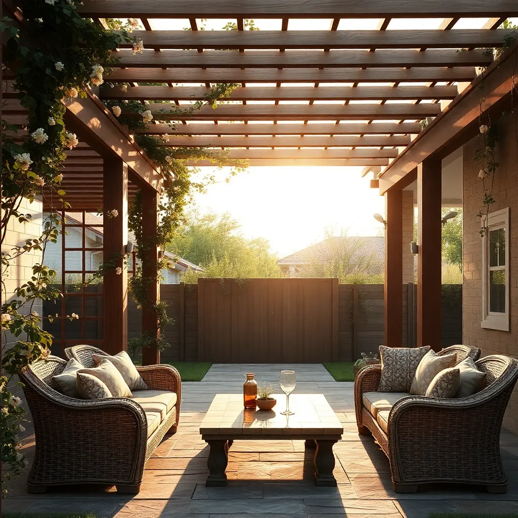 Frame Views with Wooden Trellises