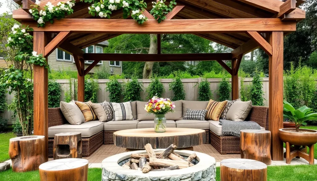DIY Rustic Shelters for a Cozy Backyard
