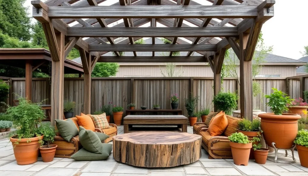 Unique Outdoor Shelters for Rustic Garden Styles
